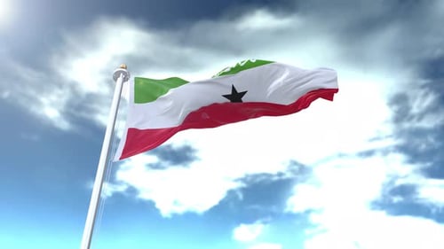 Somaliland Flag Loop 4K