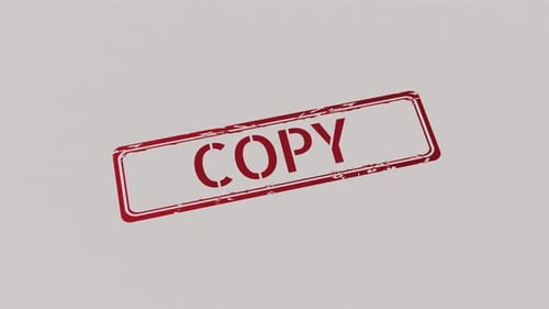 Animated Distressed Red Copy Stamp Mark