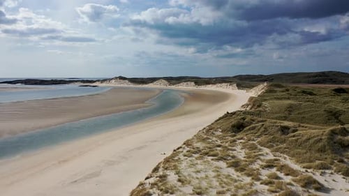 Amazing Dunes at Sheskinmore Bay Between Ardara and Portnoo in Donegal Ireland