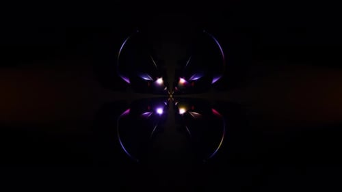 Energetic Neon Patterns in a Captivating VJ Loop