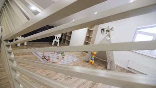 Children Room with Tent and Playground for Friends