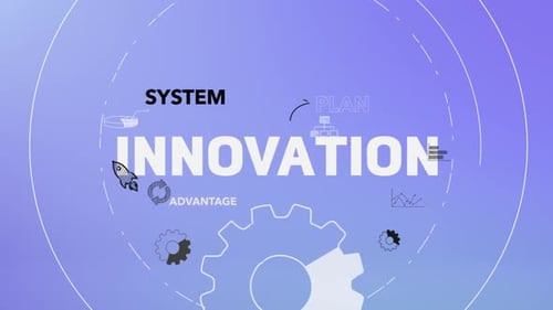 Infographic Multiple Titles With Icons Animation Information Innovation
