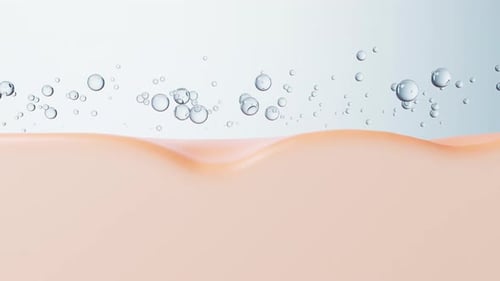 Hydration Bubbles Rising in Skin-like Fluid Animation