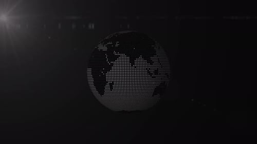 Earth Planet animation in space. 2651