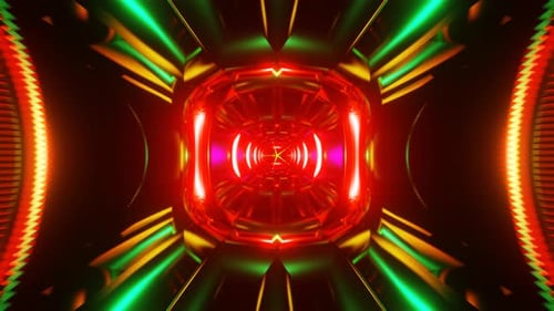 Vibrant VJ Loop Neon Swirls Pulse in a Hypnotic Display