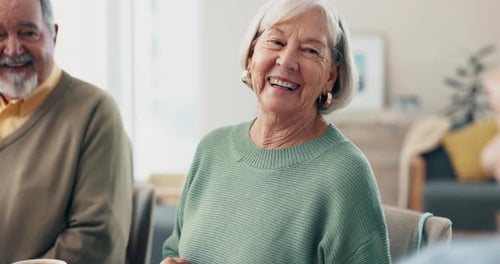 Senior Adults Laughing Together