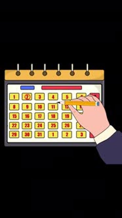 Manually Marking The 2nd Of The Month On The Calendar Vertical Alpha Channel