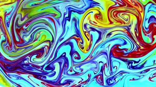 Perfect Multi Colored Fluid Paint Movement Background 16