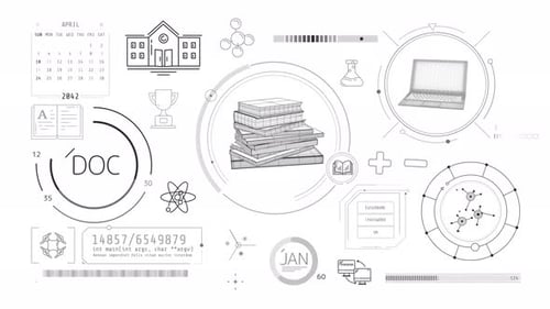 Animated Infographics on the Theme of Learning and Education