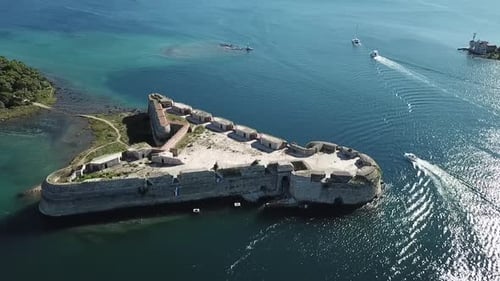 Aerial view about St. Nicholas Fortress