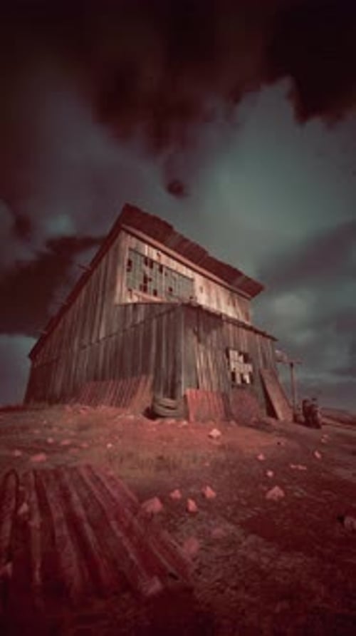 Abandoned Old Barn in Remote Countryside