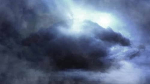 Dramatic Dark Storm Clouds Time Lapse