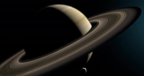 Hyperion und Saturn