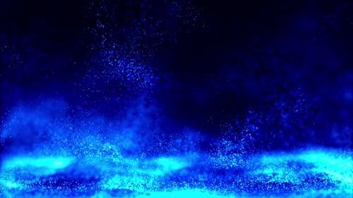 Blue Fire Particles Background Loop V3