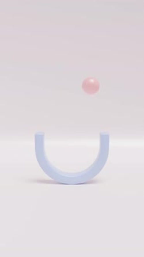 Animación de formas de bucles 3D de Física