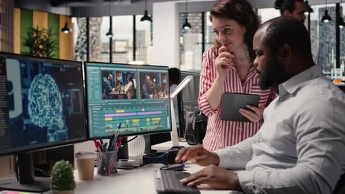 Diversos editores utilizan la estructura alámbrica con IA para la producción de montajes de clips