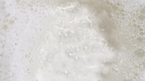 Bubbling Clear Soapy Water