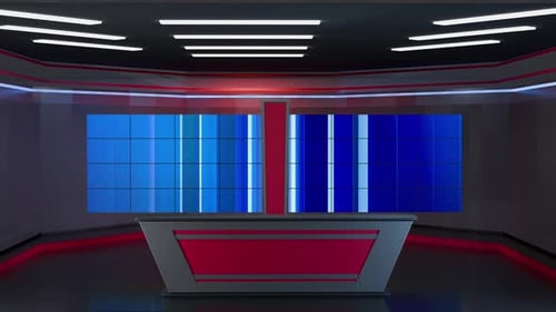 3D Virtual TV Studio News