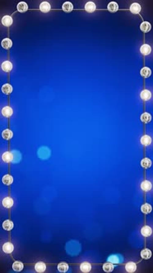 Animated Marquee Light Bulbs Frame for Events