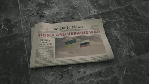 Russia And Ukraine War Newspaper