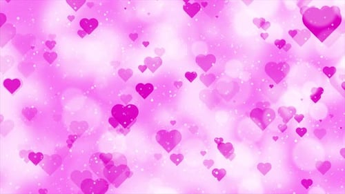 Valentines Day Hearts Background Loop