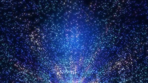 Blue Space Galaxy Background with Glowing Particles and Futuristic Technology Design HD