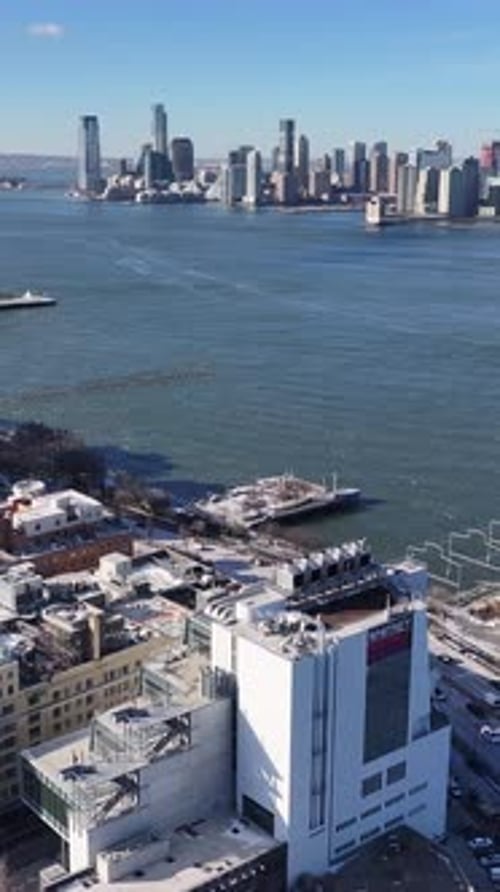 New York Skyline At Manhattan In New York United States.