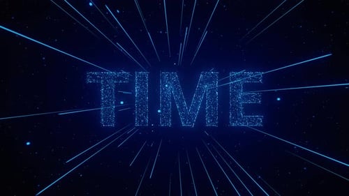 Futuristic Particle Text Reveal Title Animation