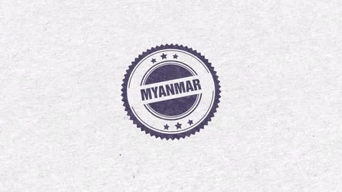 Myanmar Golden Rubber Stamp