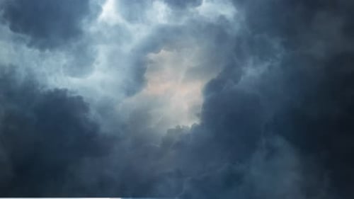 Dark Storm Clouds Time-Lapse Background