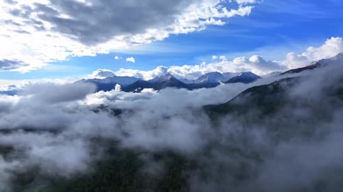 Snow-capped mountains