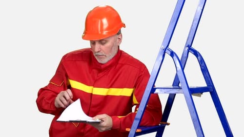 Construction Worker is Counting Money