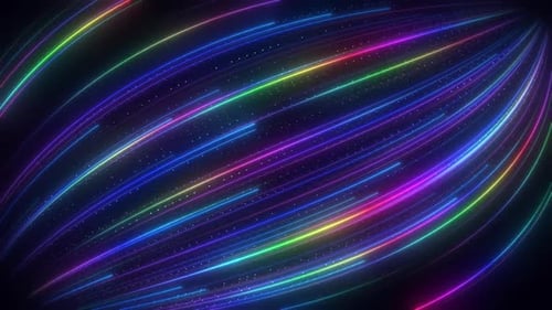 Data Transfer Speed Glowing Lines V13