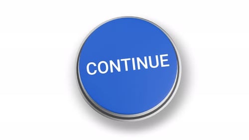 Modern 3D Continue Button Press Animation