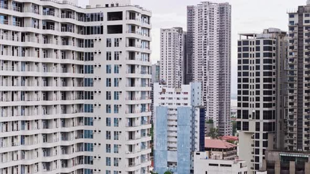 High Rise Residential Towers In Cebu City Philippines Aerial View ...