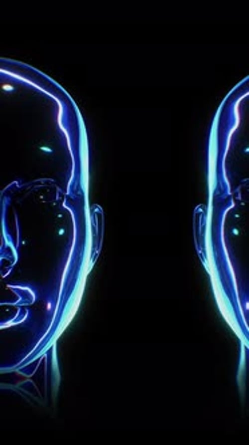 Blue Reflective Heads Loop