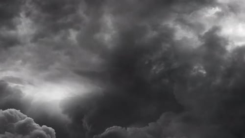 Dark Stormy Clouds Moving Across the Sky