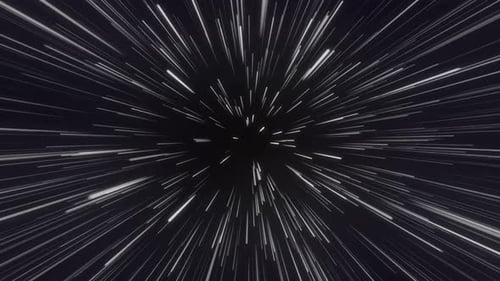 Futuristic Hyperspace Warp Speed Travel Background Loop