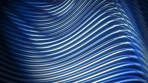 Dynamic Abstract Blue Wavy Lines Background Loop
