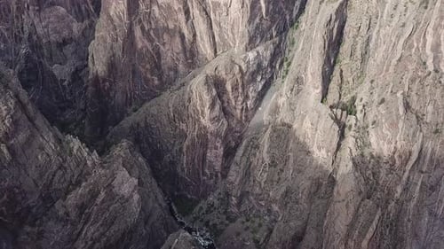 Black Canyon Aerial shot drone 4K American terrain epic Canyonland