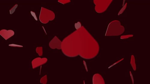 Hearts Spinning Slowly in the Space