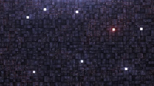 Futuristic Digital Cubes Technology Background Animation