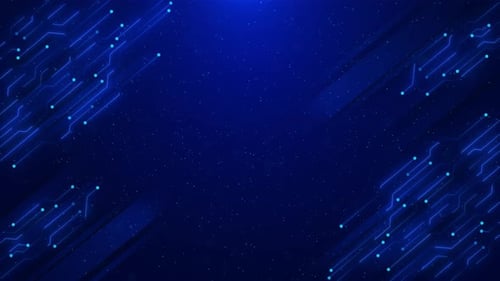 Chip de IA para computadora, tecnología de placa de circuito, placa de circuito ciberfuturista, electrones, CPU