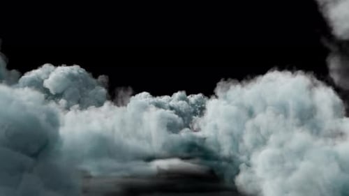 Transition of Clouds on Alpha Channel 4K.