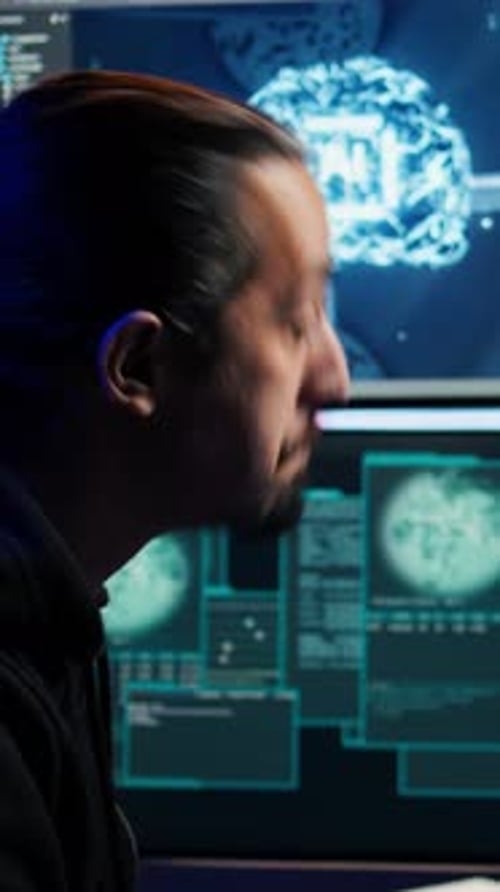 Vertical Video Hacker Using AI Machine Learning on Computer to Produce Malware Corrupting Data