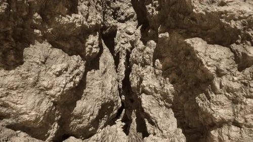 A Narrow Passage Between Two Large Rocks