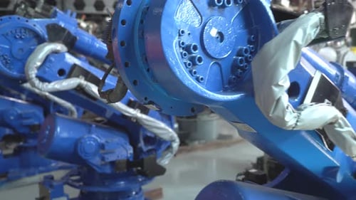 Tech industry. Business industry technology, people and tech. Engineer working in factory.