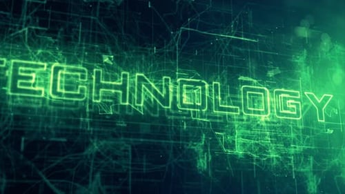 Technologie de fond de données de science-fiction numérique