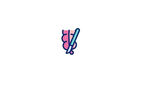 Medical Organ Surgery Animation With Scalpel Icon