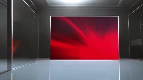 Dynamic Virtual News Studio: Cutting-Edge TV Set Design